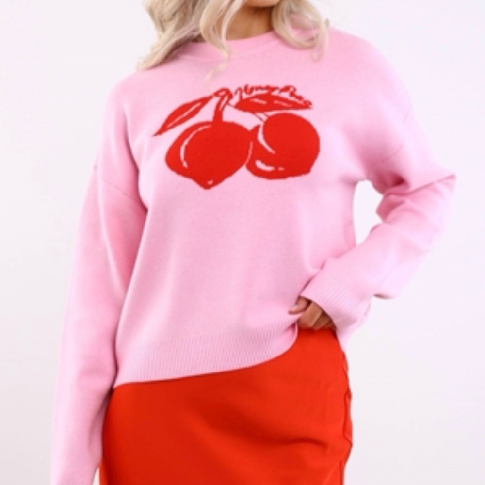 NWT Noisy May Cherry Urban‎ Outfitters Sweater Size Large MSRP $65